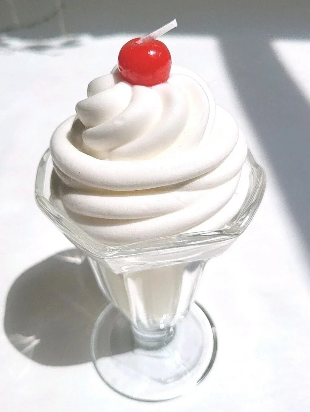 Vanilla Ice Cream Sunday Scented Candle Kidcore Nostalgia Retro Realistic